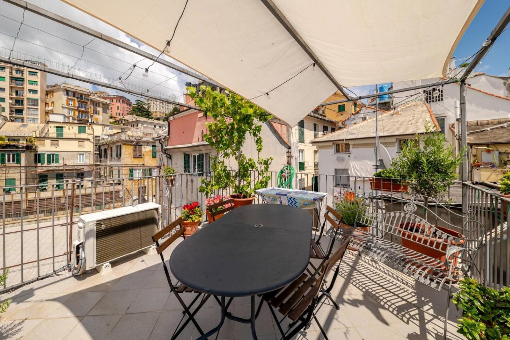 La Piccionaia Le Case Del Dria Roof Terrace Genoa Bagian luar foto